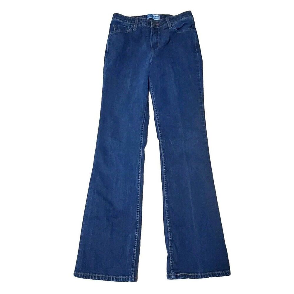Signature by Levi Strauss Women's Sz 8 Long At Waist Bootcut Denim Blue Jeans
